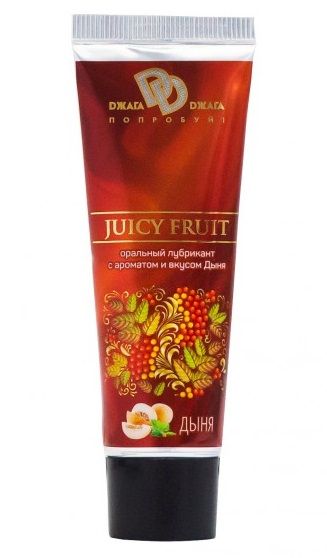 Интимный съедобный лубрикант JUICY FRUIT с ароматом дыни - 30 мл. - БиоМед - купить с доставкой в Волгограде