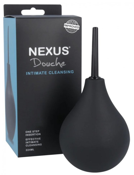 Черный анальный душ с обратным клапаном Non Return Valve Anal Douche - Nexus Range - купить с доставкой в Волгограде