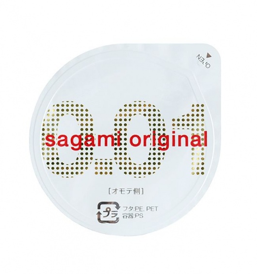 Супертонкий презерватив Sagami Original 0.01 - 1 шт. - Sagami - купить с доставкой в Волгограде