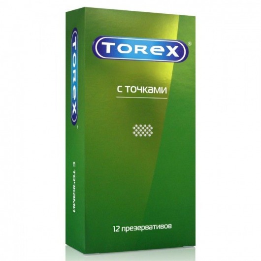 Текстурированные презервативы Torex  С точками  - 12 шт. - Torex - купить с доставкой в Волгограде