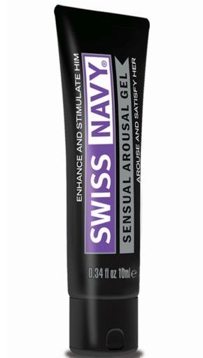 Возбуждающий гель-лубрикант на водной основе Sensual Arousal Lubricant - 10 мл. - Swiss navy - купить с доставкой в Волгограде