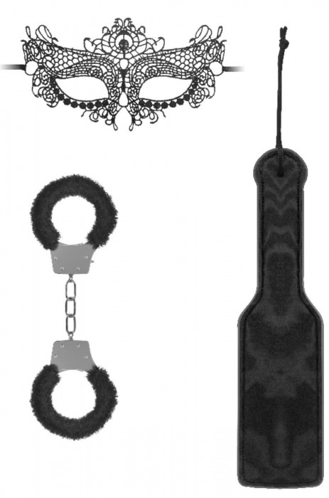 Черный игровой набор Introductory Bondage Kit №4 - Shots Media BV - купить с доставкой в Волгограде