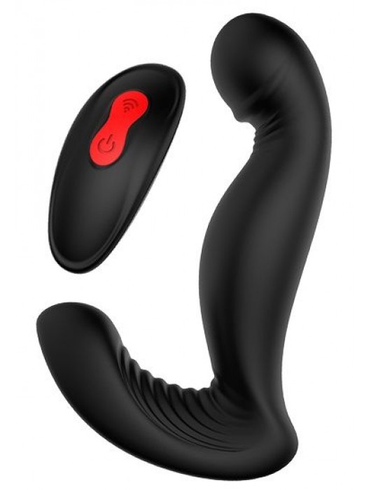 Черный вибромассажер простаты SWIRLING P-PLEASER - Dream Toys - в Волгограде купить с доставкой