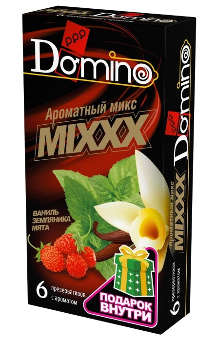Ароматизированные презервативы DOMINO  Ароматный микс  - 6 шт. - Domino - купить с доставкой в Волгограде