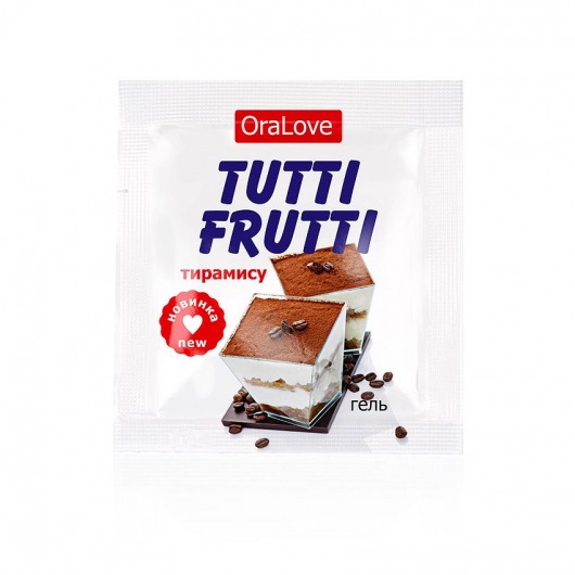 Пробник гель-смазки Tutti-frutti со вкусом тирамису - 4 гр. - Биоритм - купить с доставкой в Волгограде