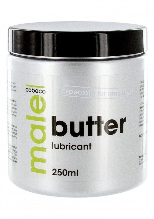 Анальный лубрикант MALE Cobeco Butter Lubricant - 250 мл. - Cobeco - купить с доставкой в Волгограде