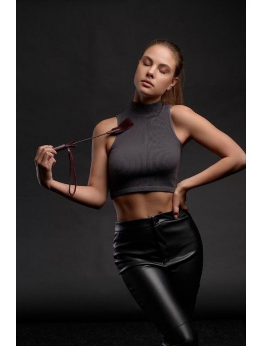 Бордовый стек Ladys Arsenal - 24 см. - БДСМ Арсенал - купить с доставкой в Волгограде