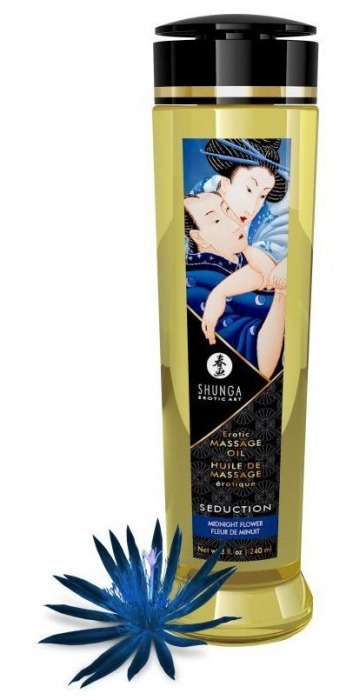 Массажное масло с ароматом ночных цветов Seduction - 240 мл. - Shunga - купить с доставкой в Волгограде