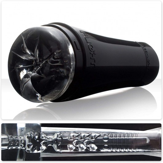Черный мастурбатор-анус Fleshlight - Flight Pilot - Fleshlight - в Волгограде купить с доставкой