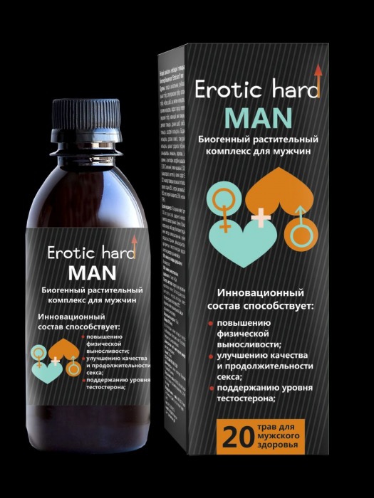 Мужской биогенный концентрат для усиления эрекции Erotic hard Man - 250 мл. - Erotic Hard - купить с доставкой в Волгограде