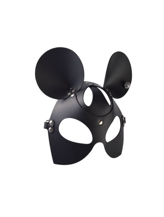 Черная кожаная маска  Мышка - Sitabella - купить с доставкой в Волгограде