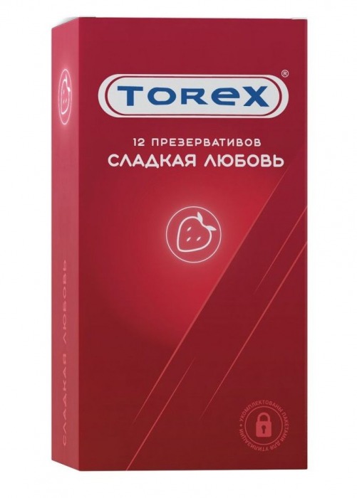 Презервативы Torex  Сладкая любовь  с ароматом клубники - 12 шт. - Torex - купить с доставкой в Волгограде