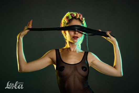 Черная плеть Blazing - 64 см. - Lola Games - купить с доставкой в Волгограде