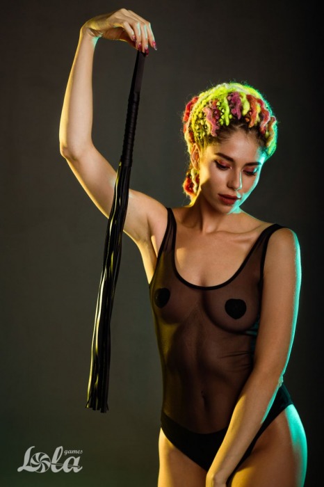 Черная плеть Blazing - 64 см. - Lola Games - купить с доставкой в Волгограде