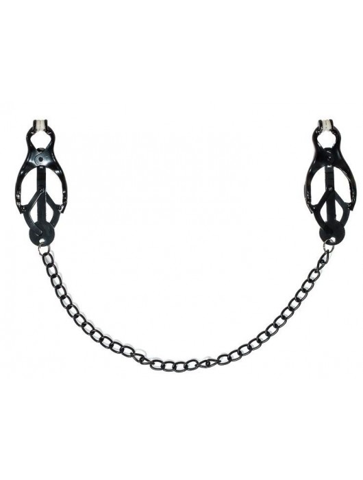 Зажимы на соски Darkside с цепочкой - Lola Games - купить с доставкой в Волгограде