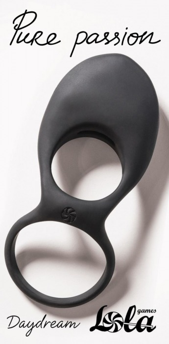 Черное эрекционное виброкольцо Daydream - Lola Games - в Волгограде купить с доставкой