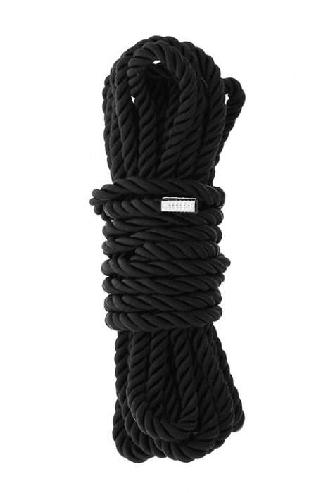 Черная веревка для шибари DELUXE BONDAGE ROPE - 5 м. - Dream Toys - купить с доставкой в Волгограде