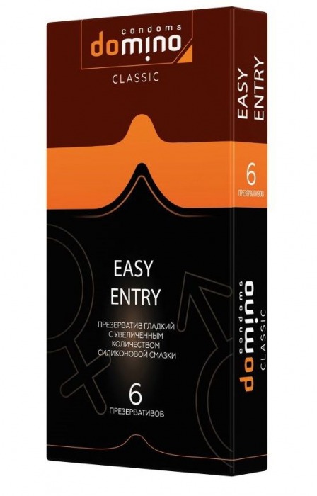 Презервативы с увеличенным количеством смазки DOMINO Easy Entry - 6 шт. - Domino - купить с доставкой в Волгограде