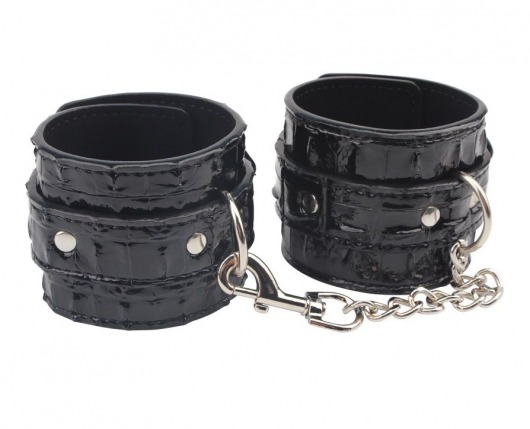 Черные наручники Surrender Wrist Restraints - Chisa - купить с доставкой в Волгограде