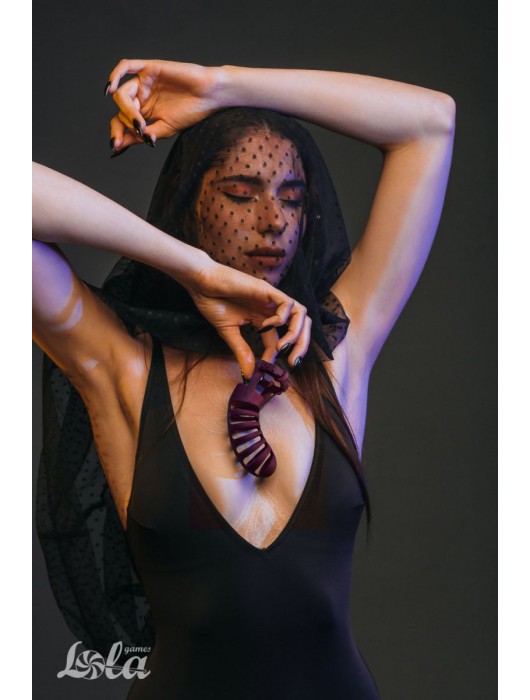 Мужской пояс верности бордового цвета Romello - Lola Games - купить с доставкой в Волгограде