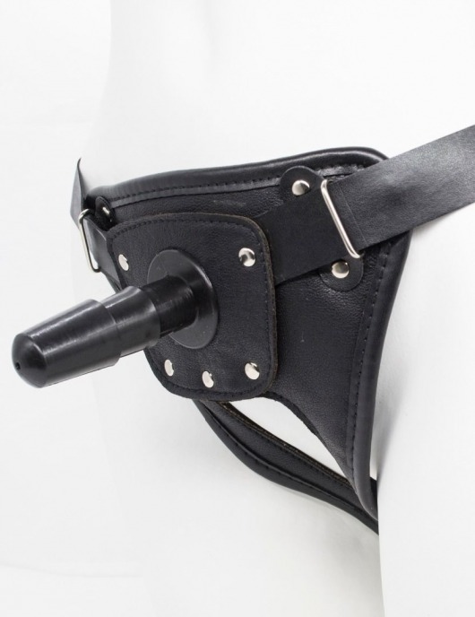 Черный пояс для насадок CLASS STRAP Restyling - LOVETOY (А-Полимер) - купить с доставкой в Волгограде