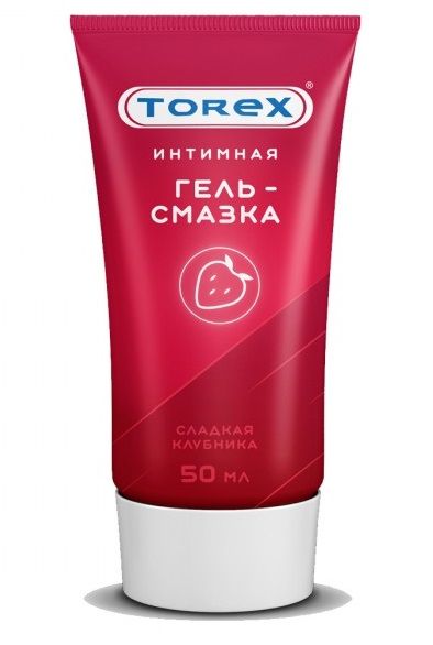 Смазка на водной основе TOREX  Сладкая клубника  - 50 мл. - Torex - купить с доставкой в Волгограде