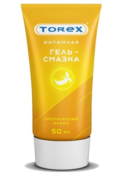 Смазка на водной основе TOREX  Тропический банан  - 50 мл. - Torex - купить с доставкой в Волгограде