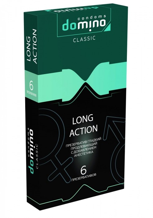 Презервативы с пролонгирующим эффектом DOMINO Classic Long action - 6 шт. - Domino - купить с доставкой в Волгограде