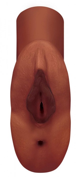 Коричневый мастурбатор Perfect Pussy Double Stroker - Pipedream - в Волгограде купить с доставкой