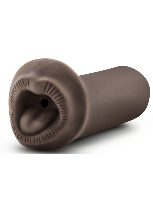 Коричневый мастурбатор-ротик Naughty Nicole - Blush Novelties - в Волгограде купить с доставкой