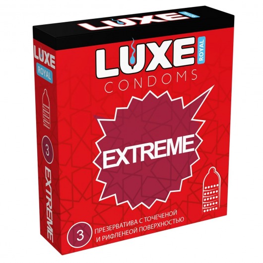 Текстурированные презервативы LUXE Royal Extreme - 3 шт. - Luxe - купить с доставкой в Волгограде