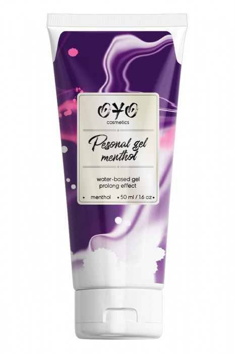 Интимная смазка на водной основе с пролонгирующим эффектом OYO Personal Gel Menthol - 50 мл. - OYO - купить с доставкой в Волгограде