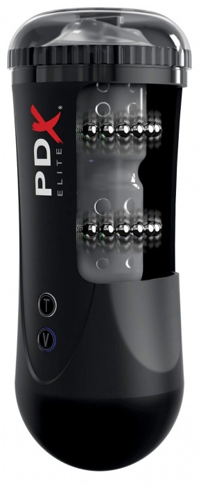 Черный автоматический мастурбатор-ротик Moto Stroker - Pipedream - в Волгограде купить с доставкой