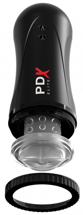 Черный автоматический мастурбатор-ротик Moto Stroker - Pipedream - в Волгограде купить с доставкой