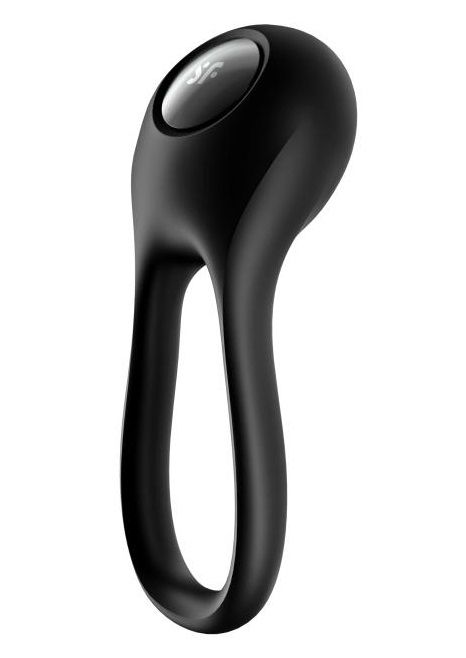 Черное эрекционное виброкольцо Majestic Duo - Satisfyer - в Волгограде купить с доставкой