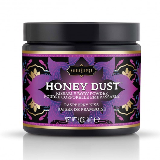 Пудра для тела Honey Dust Body Powder с ароматом малины - 170 гр. - Kama Sutra - купить с доставкой в Волгограде