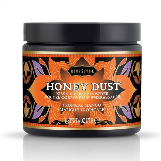 Пудра для тела Honey Dust Body Powder с ароматом манго - 170 гр. - Kama Sutra - купить с доставкой в Волгограде