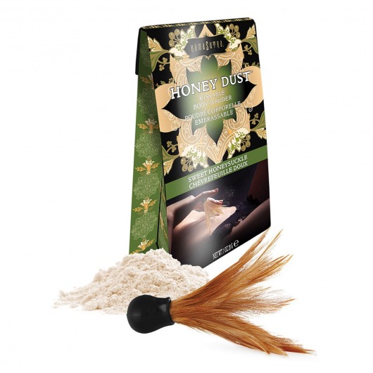 Пудра для тела Honey Dust Body Powder с ароматом жимолости - 28 гр. - Kama Sutra - купить с доставкой в Волгограде