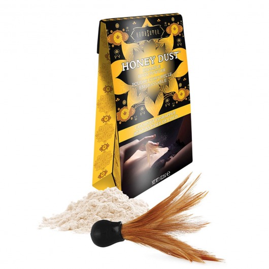 Пудра для тела Honey Dust Body Powder с ароматом кокоса и ананаса - 28 гр. - Kama Sutra - купить с доставкой в Волгограде
