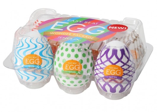 Набор из 6 мастурбаторов Tenga EGG IV с различным рельефом - Tenga - в Волгограде купить с доставкой