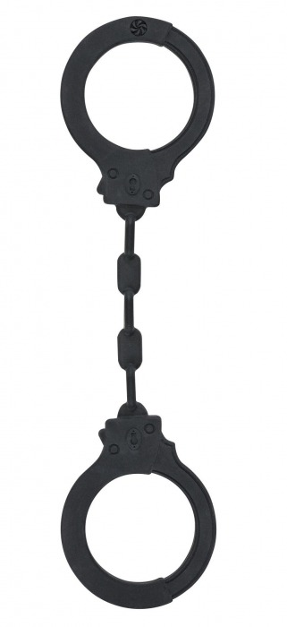 Черные силиконовые наручники Suppression - Lola Games - купить с доставкой в Волгограде