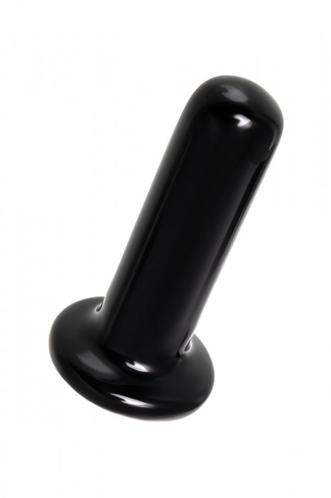 Черный стеклянный мини-вибратор - 10 см. - Sexus