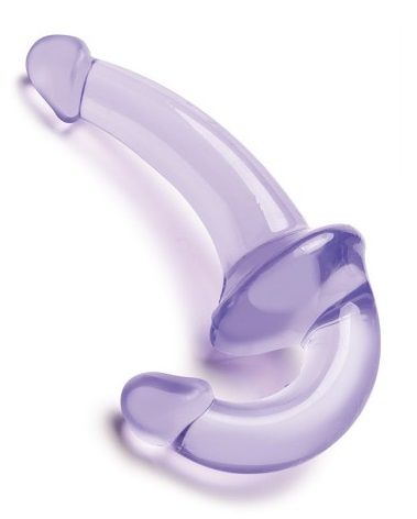 Фиолетовый безремневой страпон Strapless Strap-On - Lux Fetish - купить с доставкой в Волгограде