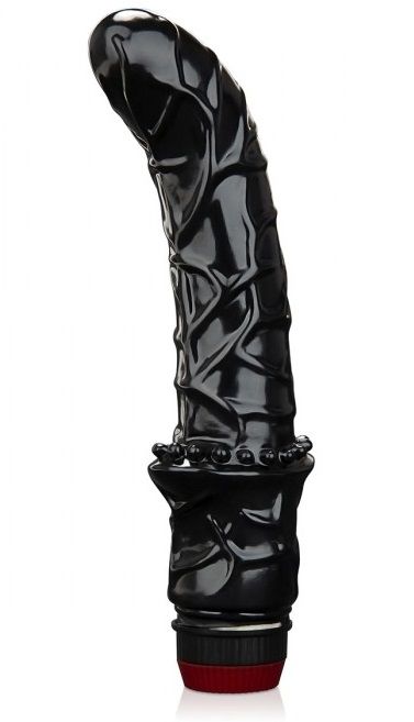 Черный вибромассажер простаты 6  Premium Prostate Massager - BlueLine - в Волгограде купить с доставкой
