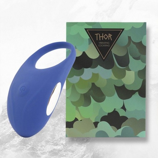 Синее кольцо с вибрацией Thor Cockring - FeelzToys - в Волгограде купить с доставкой