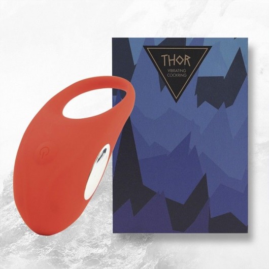 Красное кольцо с вибрацией Thor Cockring - FeelzToys - в Волгограде купить с доставкой