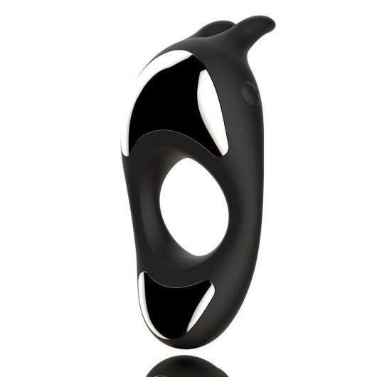 Черное эрекционное кольцо с двумя моторами Zeus Dual Vibe Cock Ring - FeelzToys - в Волгограде купить с доставкой