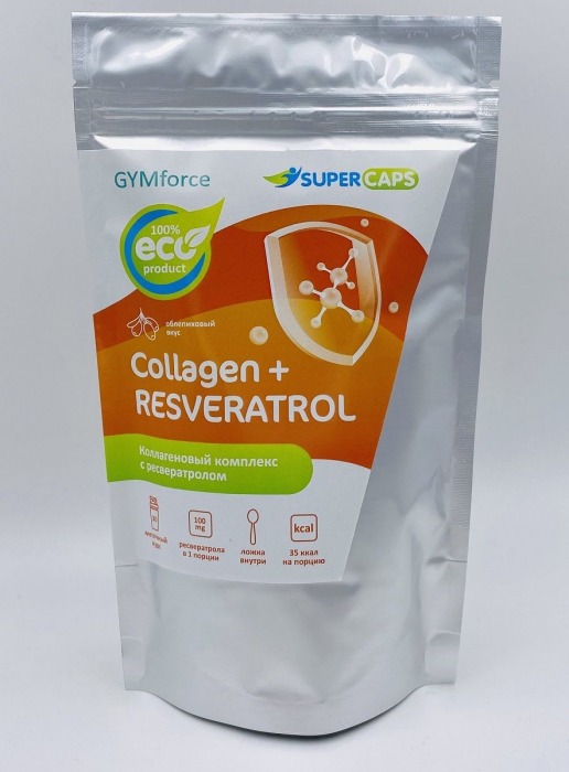 Натуральный коллаген с ресвератролом GYMforce Collagen+ - 150 гр. - SuperCaps - купить с доставкой в Волгограде