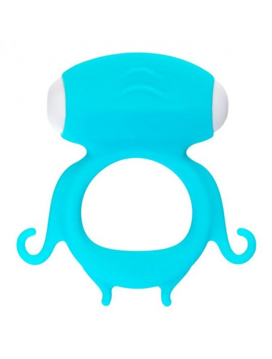 Голубое виброкольцо на пенис Sair - A-toys - в Волгограде купить с доставкой