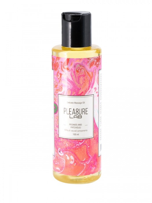 Массажное масло Pleasure Lab Delicate с ароматом пиона и пачули - 100 мл. - Pleasure Lab - купить с доставкой в Волгограде